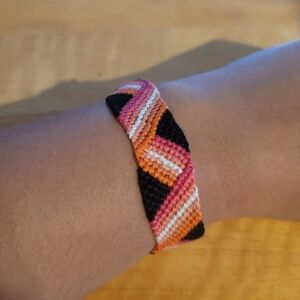 Pride Lesbian Flag Friendship Bracelet